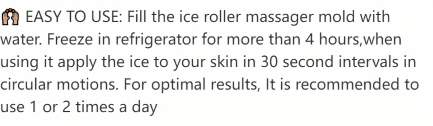 Ice Facial Roller Skin Care Beauty Lifting Contouring Tools Ice Cube Trays Ice Globe Balls Face Massager Skin Care Tool