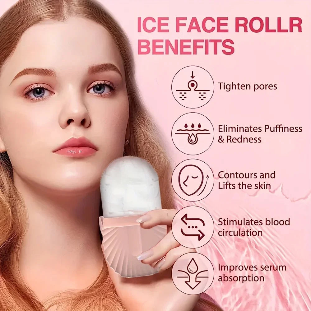 Ice Facial Roller Skin Care Beauty Lifting Contouring Tools Ice Cube Trays Ice Globe Balls Face Massager Skin Care Tool